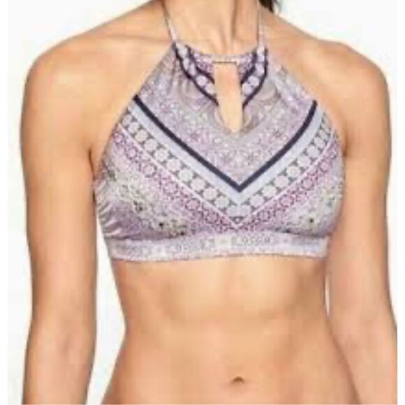 Athleta Freestyle Camo bikini halter top size S - Picture 1 of 7